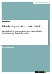 Cover von Ethisches Argumentieren in der Schule