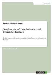 Cover von Stundenentwurf: Unterhaltsames und lehrreiches Erzählen
