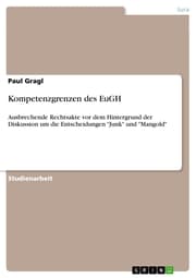Cover von Kompetenzgrenzen des EuGH