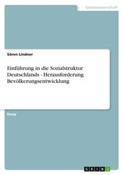 Cover von Einführung in die Sozialstruktur Deutschlands - Herausforderung Bevölkerungsentwicklung