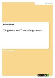 Cover von Zielgrössen von Trainee-Programmen