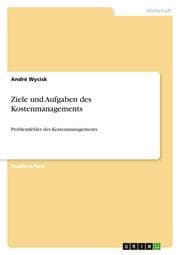 Cover von Ziele und Aufgaben des Kostenmanagements