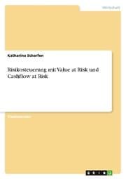 Cover von Risikosteuerung mit Value at Risk und Cashflow at Risk