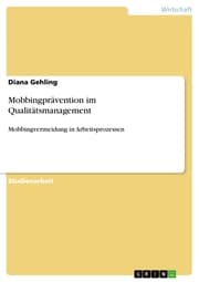 Cover von Mobbingprävention im Qualitätsmanagement