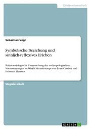 Cover von Symbolische Beziehung und sinnlich-reflexives Erleben