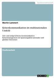 Cover von Krisenkommunikation im multinationalen Umfeld