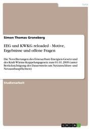 Cover von EEG und KWKG reloaded - Motive, Ergebnisse und offene Fragen
