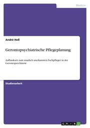 Cover von Gerontopsychiatrische Pflegeplanung