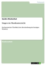 Cover von Singen im Musikunterricht