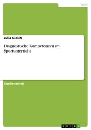 Cover von Diagnostische Kompetenzen im Sportunterricht