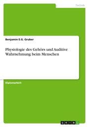 Cover von Physiologie des Gehörs und Auditive Wahrnehmung beim Menschen