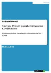 Cover von 'Satz' und 'Periode' in den Beethovenschen Klaviersonaten