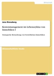 Cover von Kostenmanagement im Lebenszyklus von Immobilien I