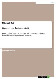 Cover von Grenze der Freizügigkeit