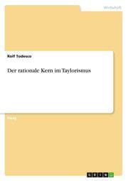 Cover von Der rationale Kern im Taylorismus