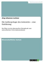 Cover von Die Anthropologie des Aristoteles - eine Einführung