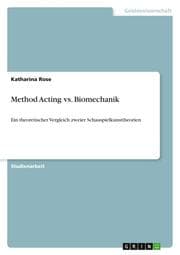 Cover von Method Acting vs. Biomechanik