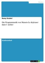 Cover von Die Programmatik von Manets Le dejéuner dans l'atelier