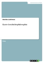 Cover von Kants Geschichtsphilosophie