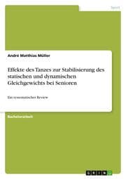 Cover von Effekte des Tanzes zur Stabilisierung des statischen und dynamischen Gleichgewichts bei Senioren