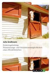Cover von Finanzierungs- und Investitionsmöglichkeiten eines Pferdebetriebes