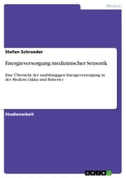 Cover von Energieversorgung medizinischer Sensorik