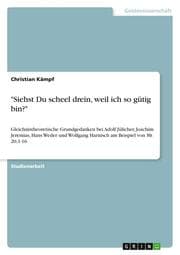 Cover von 'Siehst Du scheel drein, weil ich so gütig bin?'
