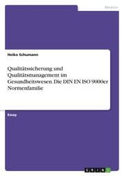 Cover von Grundlagen der Qualitätssicherung und Qualitätsmanagement im Gesundheitswesen