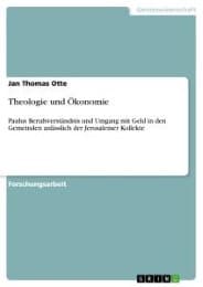 Cover von Theologie und Ökonomie