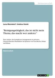 Cover von 'Reinigungstätigkeit, das ist nicht mein Thema, das macht wer anderer.'
