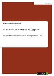 Cover von Es ist nicht alles Bohne in Ägypten