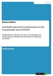 Cover von Leseförderung und Lesemotivation in der Grundschule mit ANTOLIN