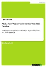 Cover von Analyse des Werkes 'Casa tomada' von Julio Cortázar