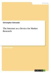 Cover von The Internet as a Device for Market Research