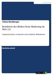Cover von Reduktion des Risikos beim Marketing im Web 2.0