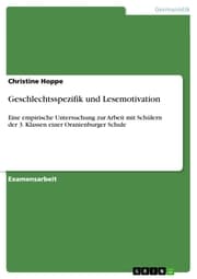 Cover von Geschlechtsspezifik und Lesemotivation