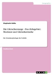 Cover von Die Gletscherzunge - Das Zehrgebiet: Moränen und Gletschertische