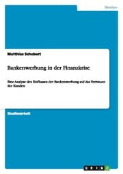 Cover von Bankenwerbung in der Finanzkrise