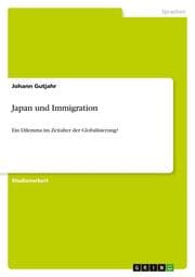 Cover von Japan und Immigration
