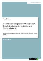 Cover von Die Familientherapie unter besonderer Berücksichtigung der systemischen Familientherapie