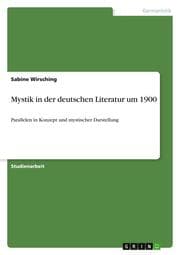 Cover von Mystik in der deutschen Literatur um 1900