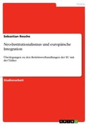 Cover von Neo-Institutionalismus und europäische Integration