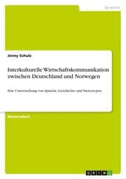 Cover von Interkulturelle Wirtschaftskommunikation zwischen Deutschland und Norwegen