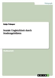 Cover von Soziale Ungleichheit durch Studiengebühren