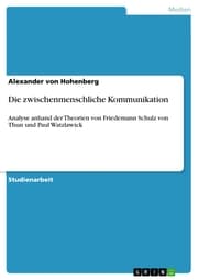 Cover von Die zwischenmenschliche Kommunikation