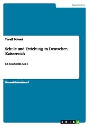 Cover von Schule und Erziehung im Deutschen Kaiserreich