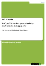 Cover von Turfkopf 2010 - Das ganz subjektive Jahrbuch des Galoppsports