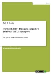 Cover von Turfkopf 2010 - Das ganz subjektive Jahrbuch des Galoppsports