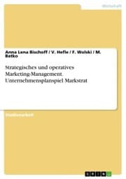 Cover von Strategisches und operatives Marketing-Management. Unternehmensplanspiel Markstrat