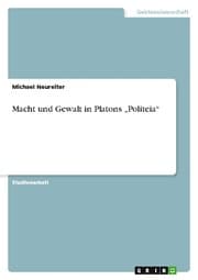 Cover von Macht und Gewalt in Platons Politeia